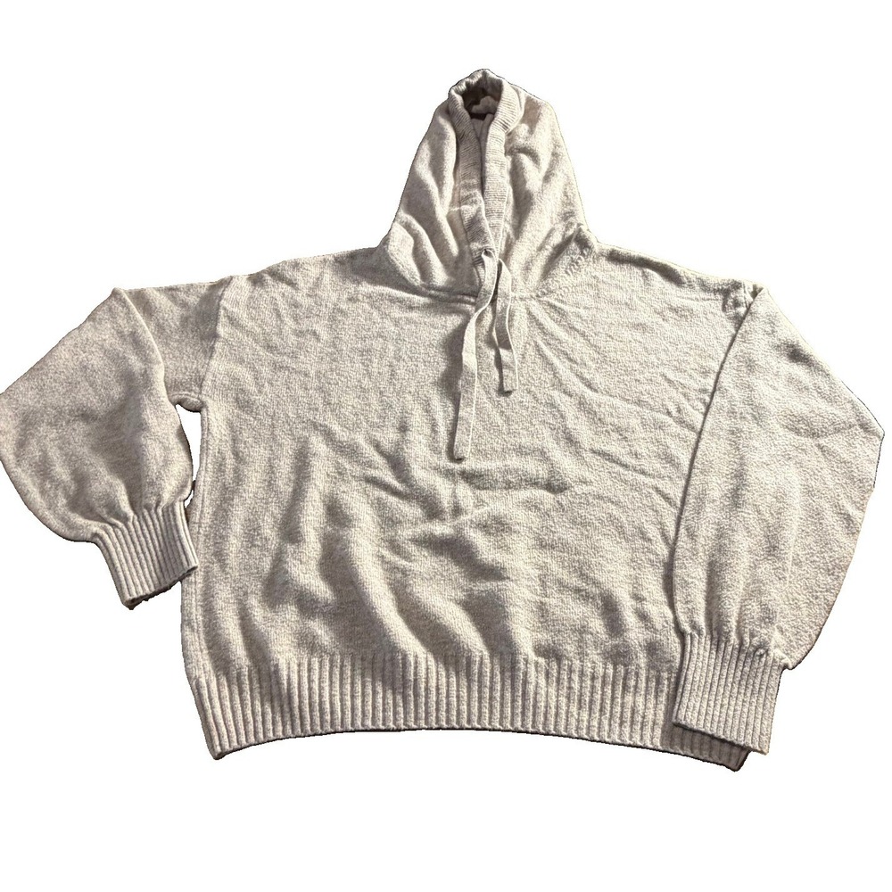 Gap CashSoft Sweater Hoodie Cobblestone Womens Size Medium